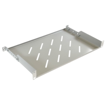 Półka regulowana 19" 1U głębokość 300mm V RAL7035