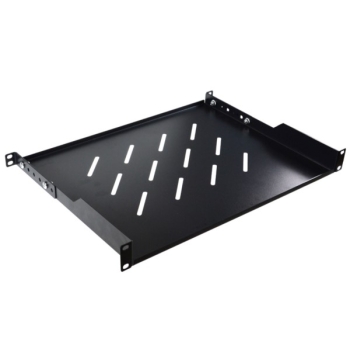 Półka regulowana 19" 1U głębokość 300mm V RAL9004