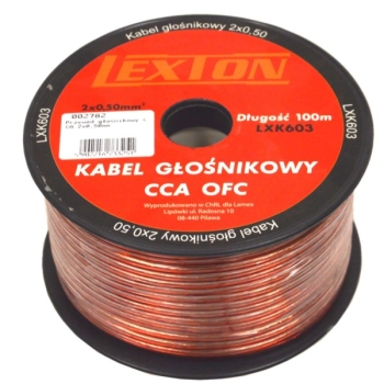 Przewód głośnikowy CCA 2x0,50mm