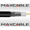 Przewód RG6U 1,02Cu żelowany UV czarny 100m MAXCAB