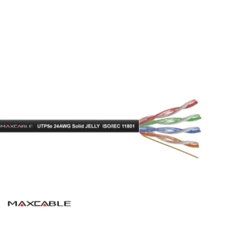 Przewód UTP5E drut Cu  +żel 500m  MAXCABLE  II