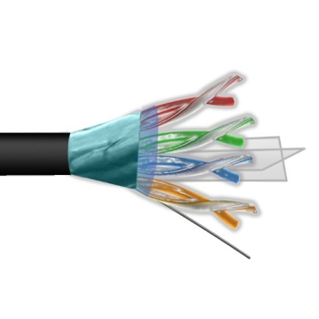 Przewód FTP6 drut Cu  +żel 305m  MAXCABLE