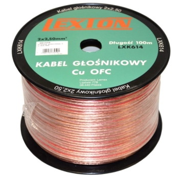 Przewód głośnikowy Cu 2x2,5mm