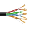 Przewód UTP5E linka Cu 100m  czarny  MAXCABLE