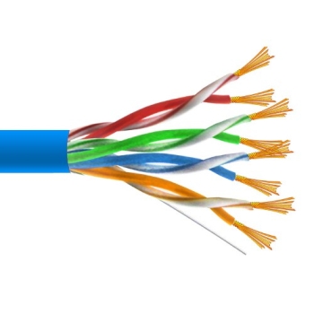 Przewód UTP5E linka Cu 100m  niebieski  MAXCABLE