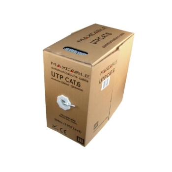 Przewód UTP6 drut CCA 305m  MAXCABLE