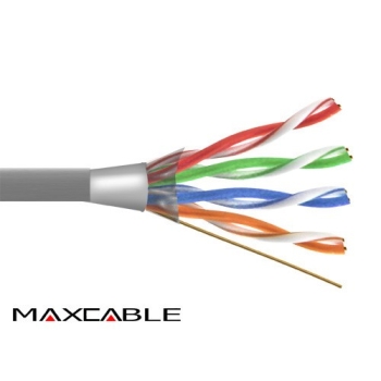 Przewód FTP5E drut Cu 305m MAXCABLE