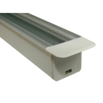 Zaślepka do profilu LED wpuszczanego 18mm szara z