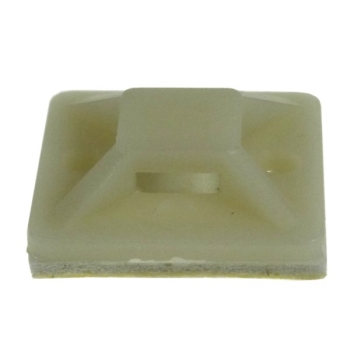 Uchwyt opaski plastik 20mm*20mm biały