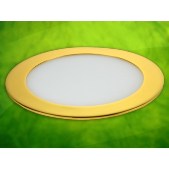 Panel led okragły Round 12W 230V złoty  DW
