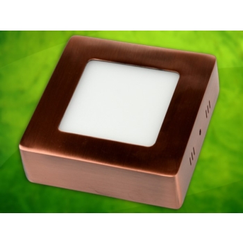 Panel led Rektus  6W 230V mosiądz DW