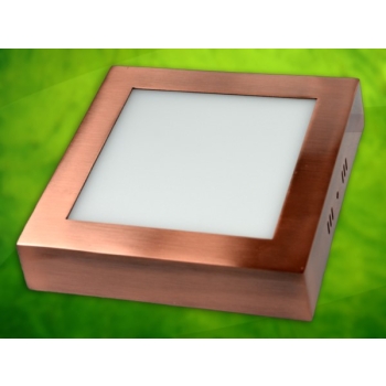 Panel led Rektus 12W 230V mosiądz DW