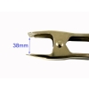 Krokodylek zacisk 100mm czerwony-