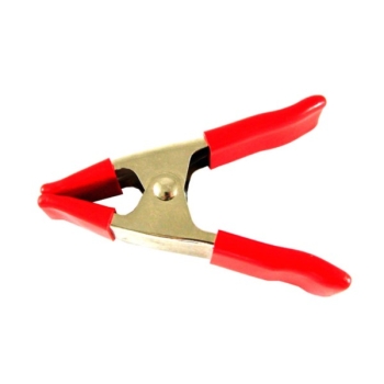 Krokodylek zacisk 100mm czerwony-