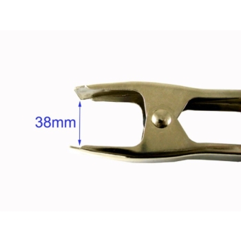 Krokodylek zacisk 100mm czerwony-