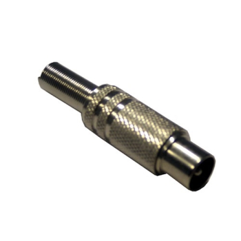 Wtyk antenowy metalowy z odgiętką