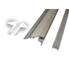 Profil LED schodowy B 1,2m srebrny klosz frosted