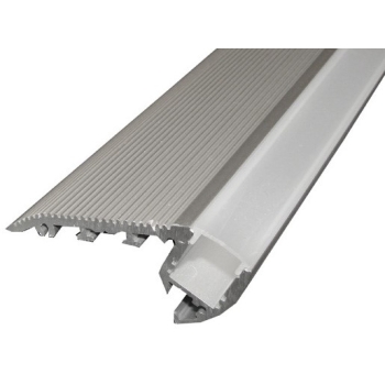 Profil LED schodowy C 1,2m srebrny klosz frosted