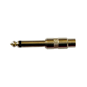 Redukcja wt.Jack 6,3mono/gn.RCA metal