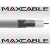 Przewód RG6U 1,02Cu żelowany biały 300m MAXCABLE