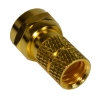 Wtyk F RG6 6,8mm CU złoty