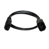 Kabel zasilający C14 - C13  0,6m czarny