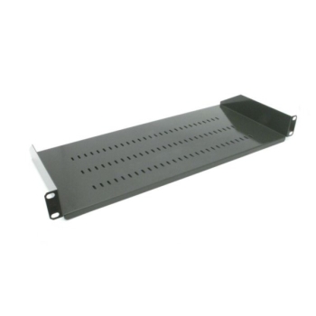 Półka stała 19" 1U głębokość 200mm V grafit RAL900