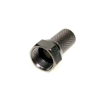 Wtyk F RG6 22mm z uszczelką miedziany