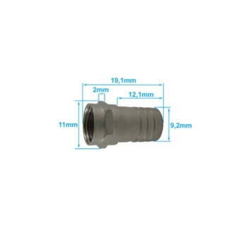 Wtyk F zaciskany RG6  OP/100