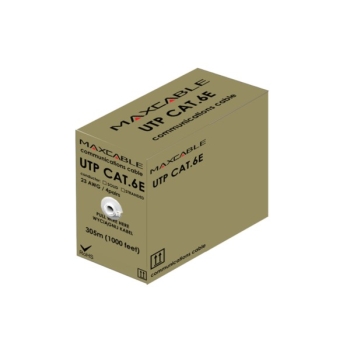 Przewód UTP6 drut Cu  305m  MAXCABLE zielony