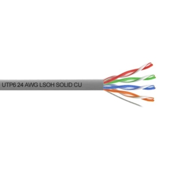 Przewód UTP6 drut Cu  LSOH 305m  MAXCABLE