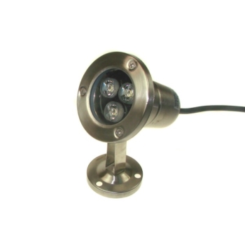 Reflektor led TERTA 3*1W 12V niebieski IP68