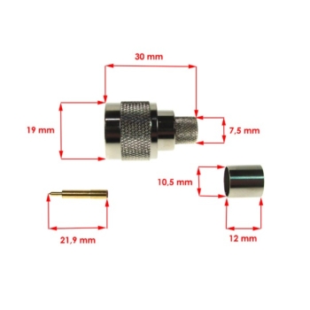 Wtyk N zaciskany H1000-