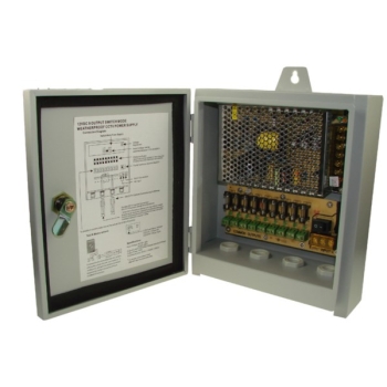 Zasilacz CCTV 12V-9P/5A wodoodporny -