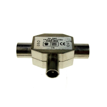 Trójnik antenowy indukcyjny metalowy HQ wt./2gn.