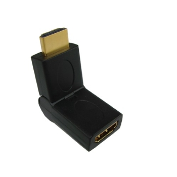 Adapter HDMI gn./wt. HDMI kątowy