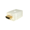 Adapter HDMI wtyk -HDMI gniazdo biały