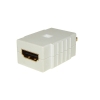 Adapter HDMI wtyk -HDMI gniazdo biały