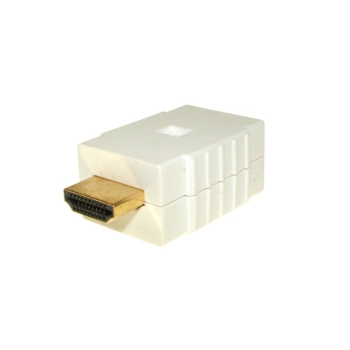 Adapter HDMI wtyk -HDMI gniazdo biały