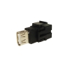 Adapter Keystone USB 2.0 A-A czarny
