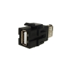 Adapter Keystone USB 2.0 A-A czarny