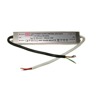 Zasilacz CC metal  350mA   12W    5-32V  IP67 EMC-