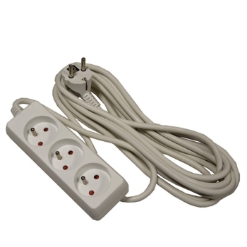 Przedłużacz 3 gniazda 5m