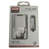 Ładowarka sieciowa USB Type-C L73 2,4A biała