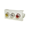 Adapter Mosaic Rash 22,5x45  3*RCA