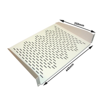 Półka stała 19" 2U głębokość 350mm V RAL7035
