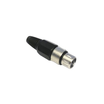 Gniazdo XLR 3p  czarne