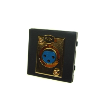 Adapter Mosaic 45x45 Gniazdo XLR GOLD grafit