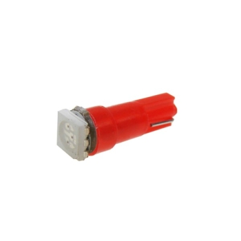Żarówka T5 LED SMD 0,5W 12V czerwona