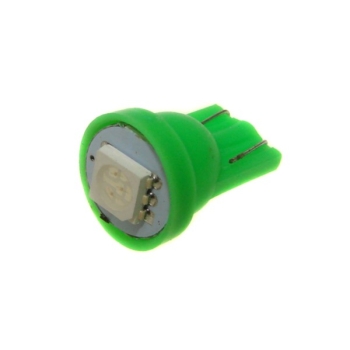 Żarówka T10/W5W 10mm  1*5050 12V zielona